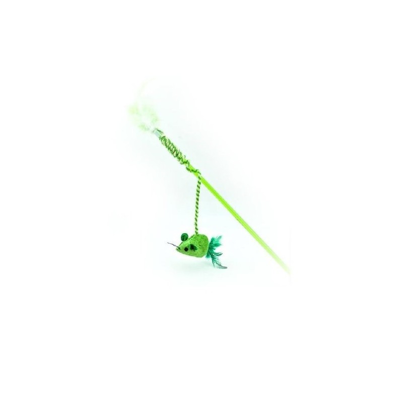 JUGUETE PARA GATOS PAWFFY STICK CON CUERDA Y PELUCHE