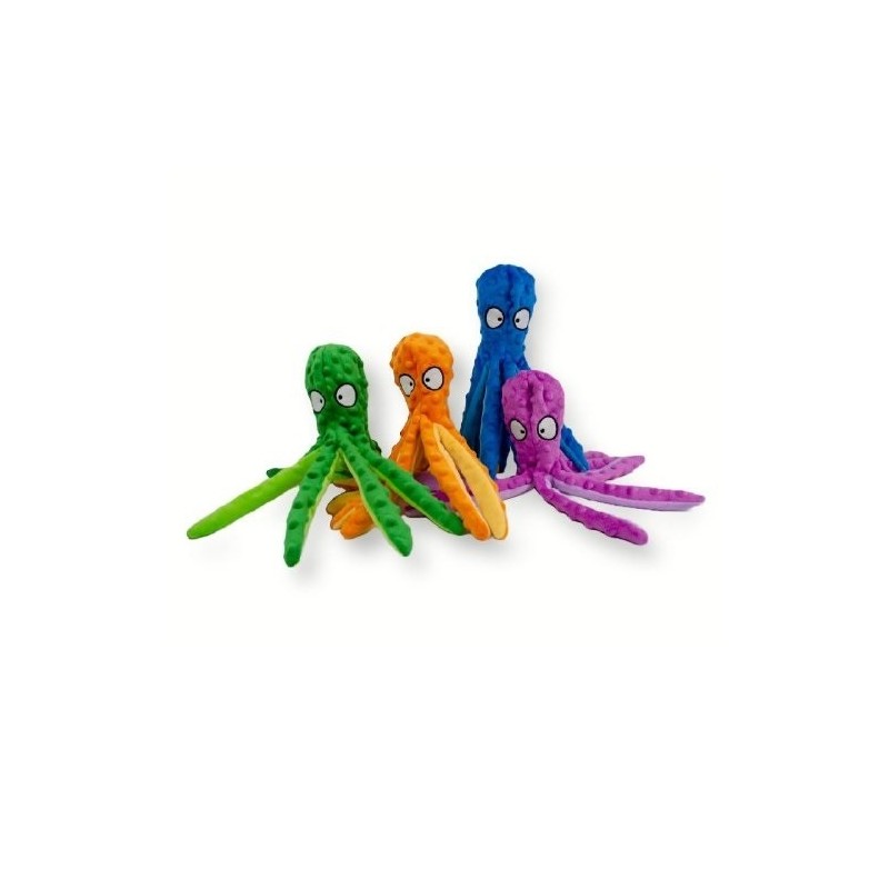 FLUFFY CHUMS PELUCHE PULPO COLORES 32CM