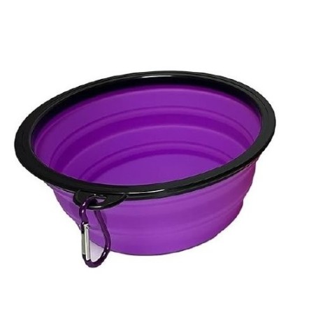 PLATO PLEGABLE MEDIANO P/VIAJE MORADO