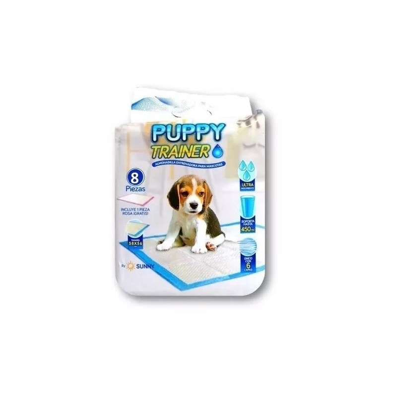 PUPPY TRAINER ALMOHADILLA ENTRENADORA P/MASCOTAS 8 PZA