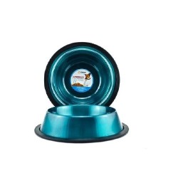 COMEDERO IMPORTADO ACERO INOX 96oz AZUL AQUA