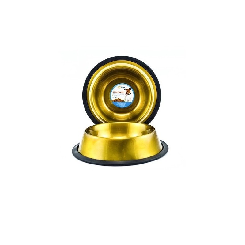 COMEDERO IMPORTADO ACERO INOX..96oz ORO