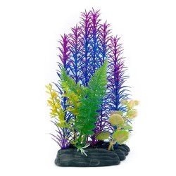 TRONCO C/PLANTAS  VARIAS  22 CM.
