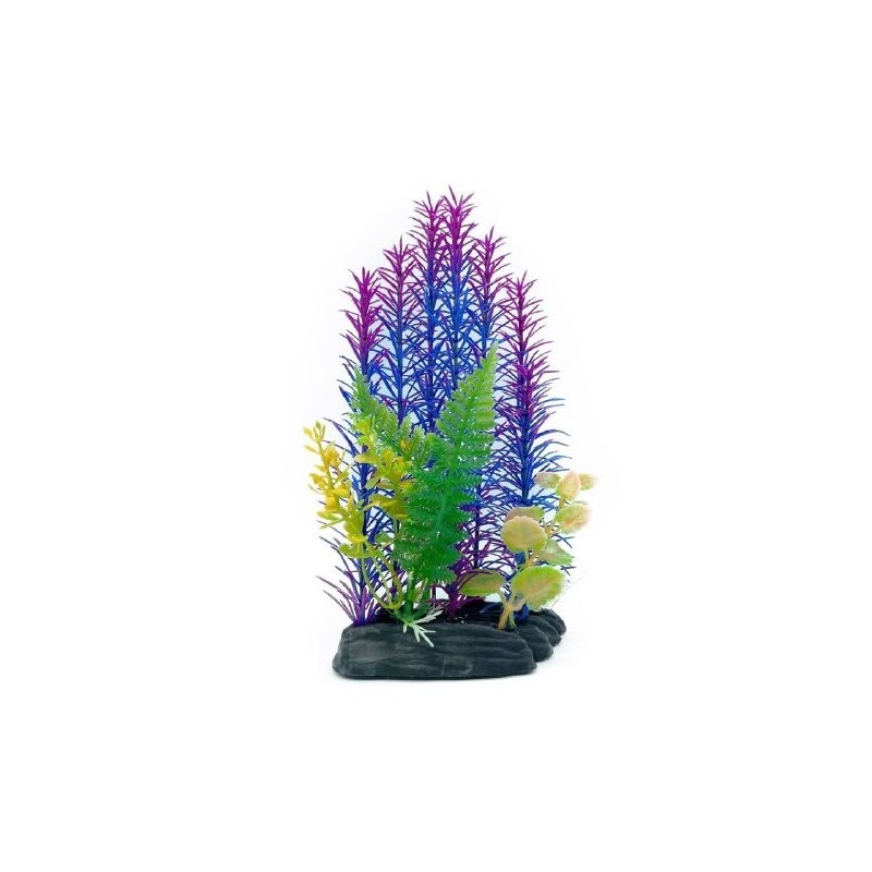 TRONCO C/PLANTAS  VARIAS  22 CM.
