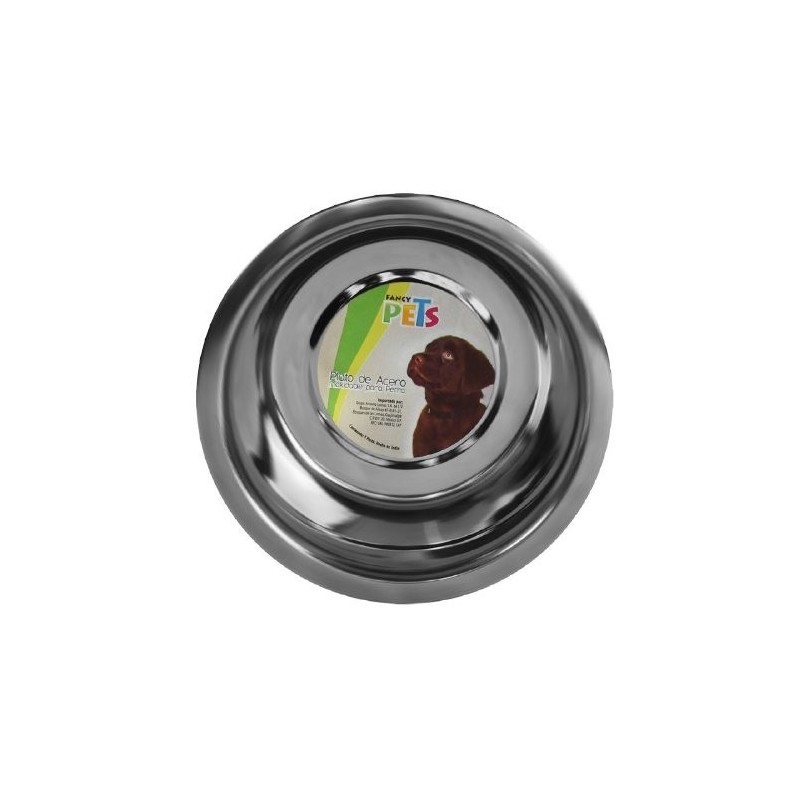 PLATO DE ACERO CON BASE ANTIDERRAPANTE 24 OZ (680 G)
