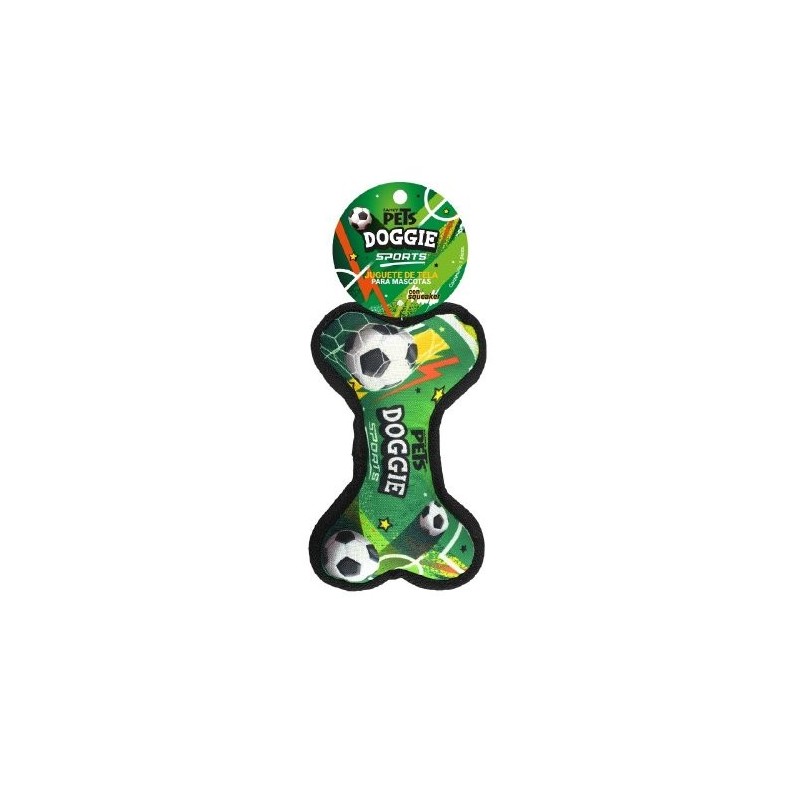 JUGUETE HUESO DE TELA SOCCER