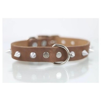 COLLAR PIEL C/PICOS 2CM T18 PIEL