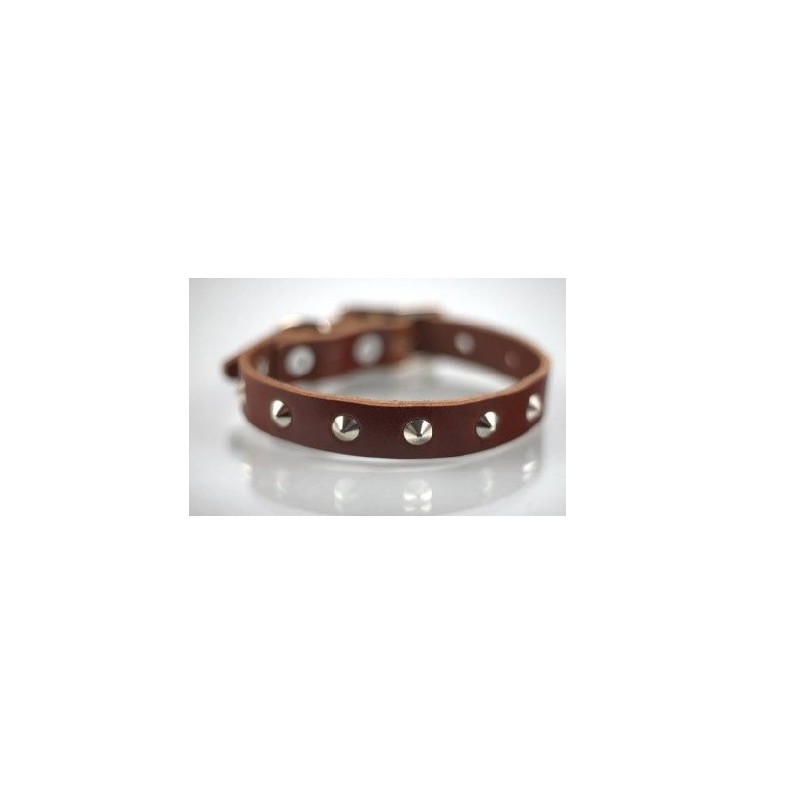 COLLAR PIEL C/ESTOPEROLES 3CM T20 PIEL