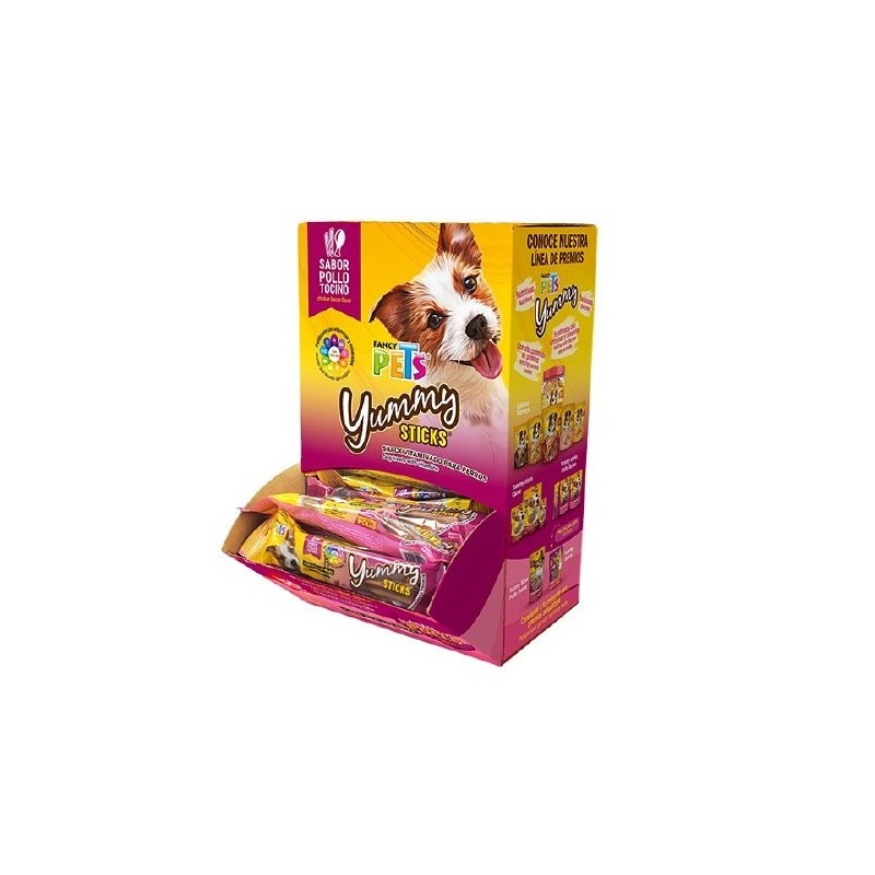 YUMMY STICKS POLLO/TOCINO 50 PZ - 1 KG