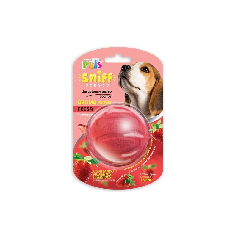 JUGUETE PELOTA C/AROMA FRESA SNIFF