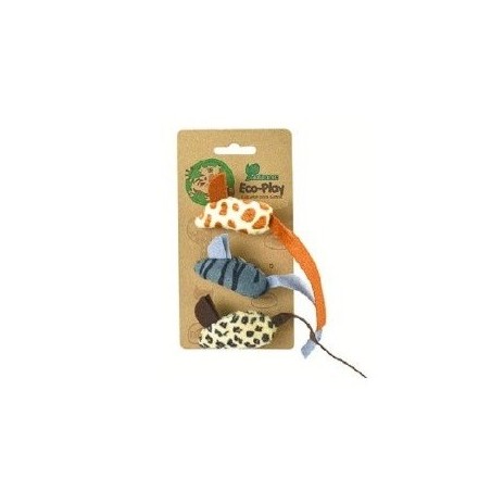JUGUETE RATON ECOPLAY - 3 PZ
