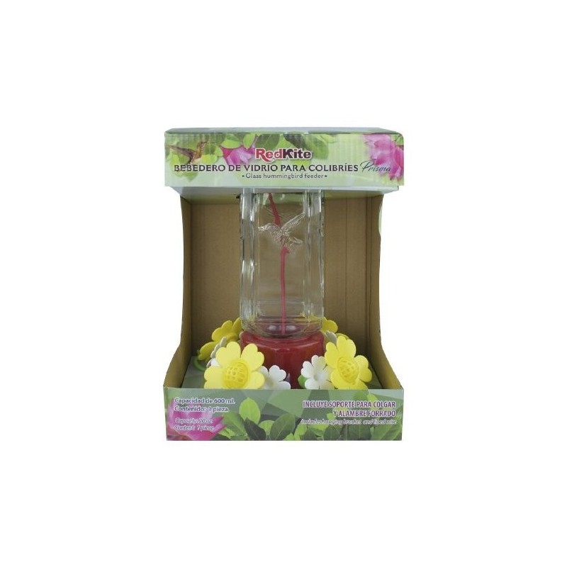 BEBEDERO VIDRIO PRISMA P/COLIBRI 600 ML