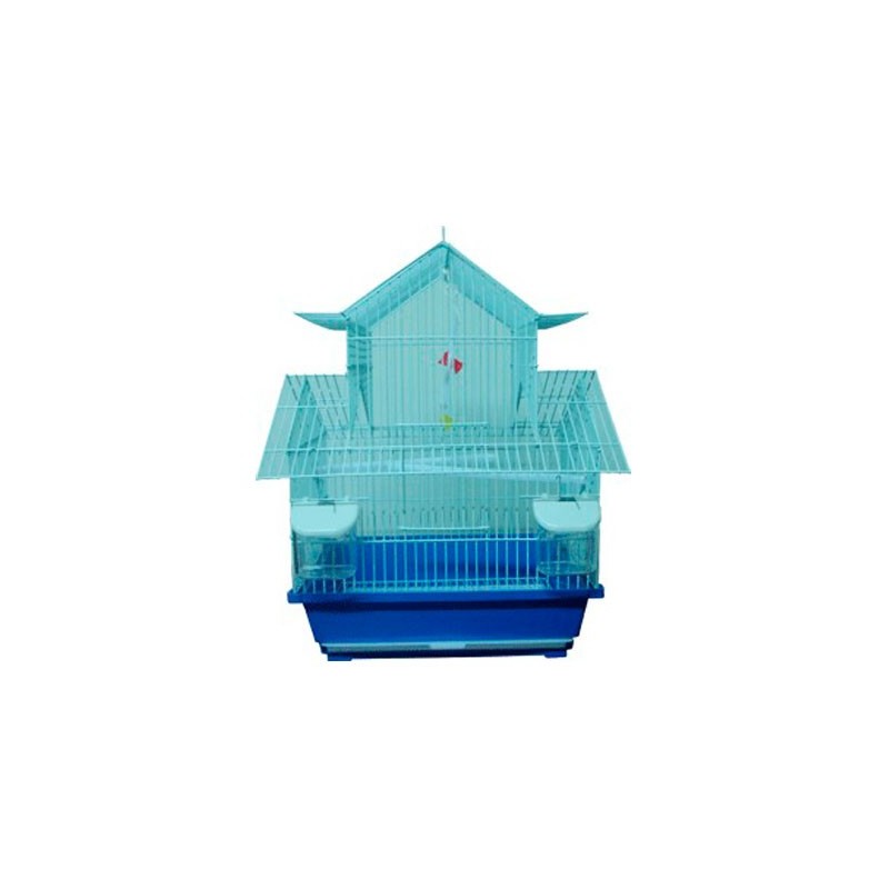JAULA P/AVES 2 AGUAS 37X28X48 CM.