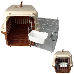 TRANS.P.METAL 59X36X35CM CAFE