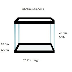PECERA DE CINTA ALTA 20X10X20CMS