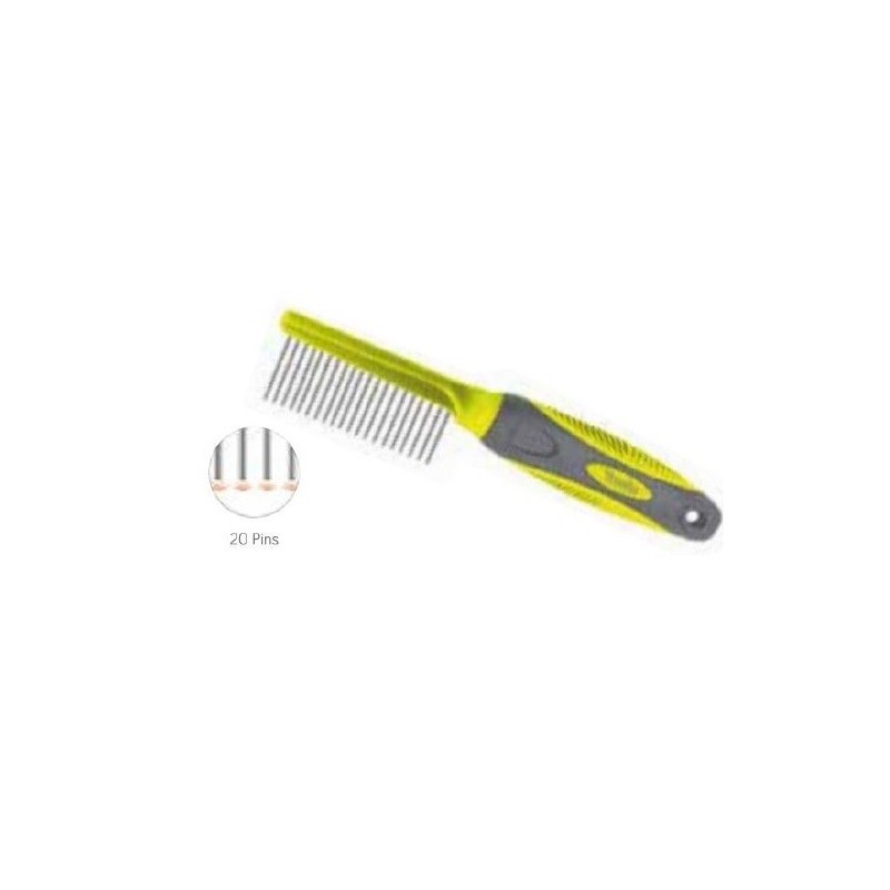 PEINE METALICO CON MANGO ANTIDERRAPANTE SP-7801