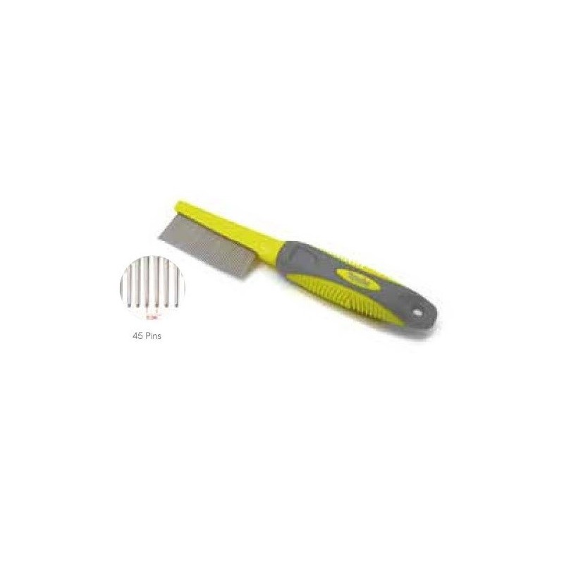 PEINE METALICO CON MANGO ANTIDERRAPANTE SP-7802
