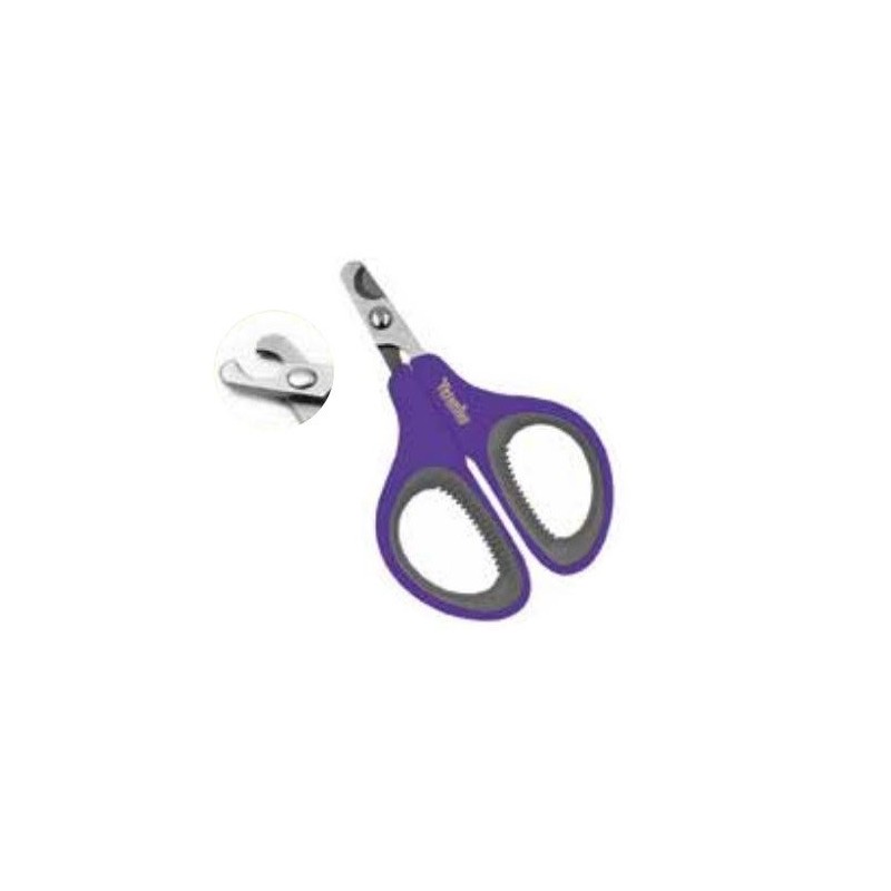 TIJERA CORTAUÑAS MINI CON MANGO ANTIDERR SP-7820