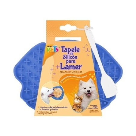 TAPETE P/LAMER CON ESPATULA MODELO PERRO