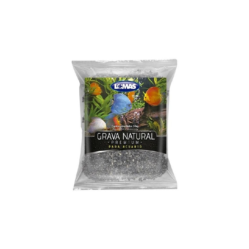 GRAVA P/ACUARIO -MARMOL GRIS OXFORD 3KGS
