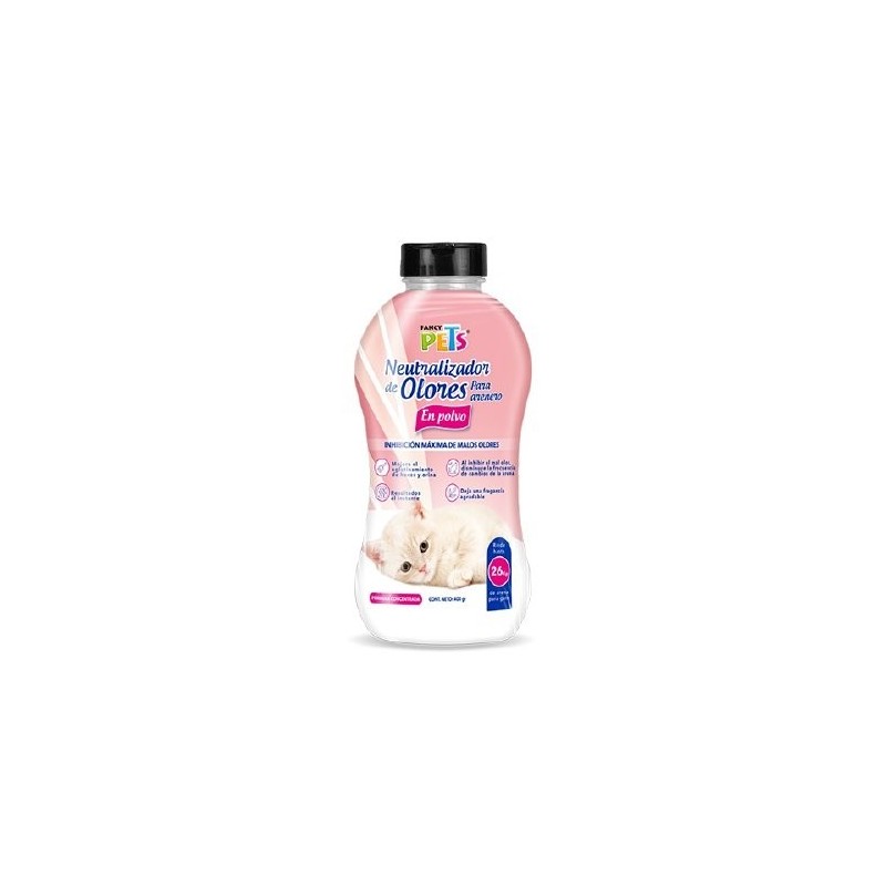NEUTRALIZADOR DE OLORES EN POLVO P/ARENERO 400GRS