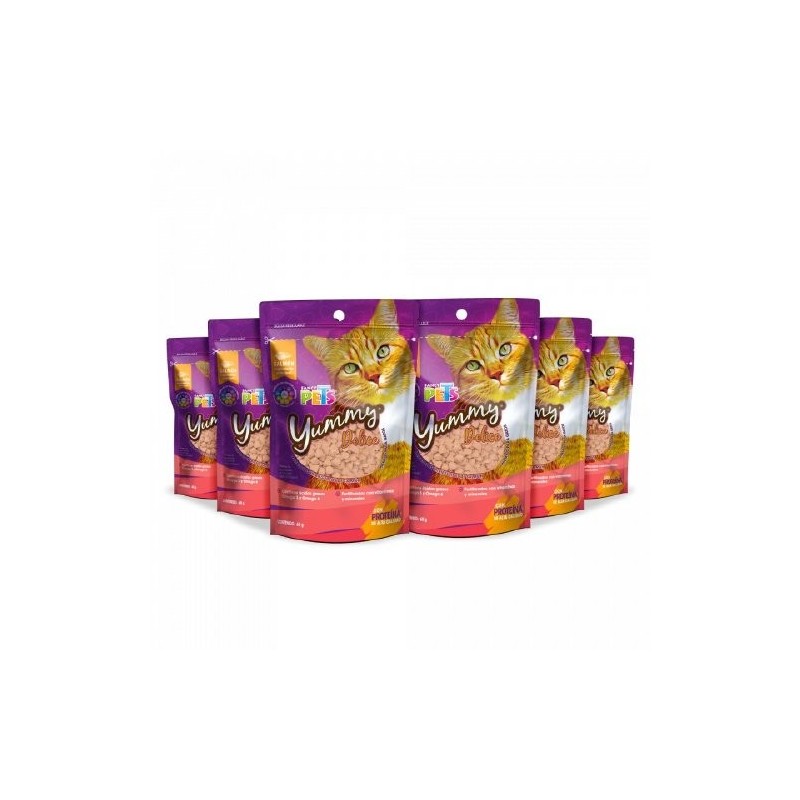 YUMMY DELICE PREMIOS P/GATOS 6 PACK