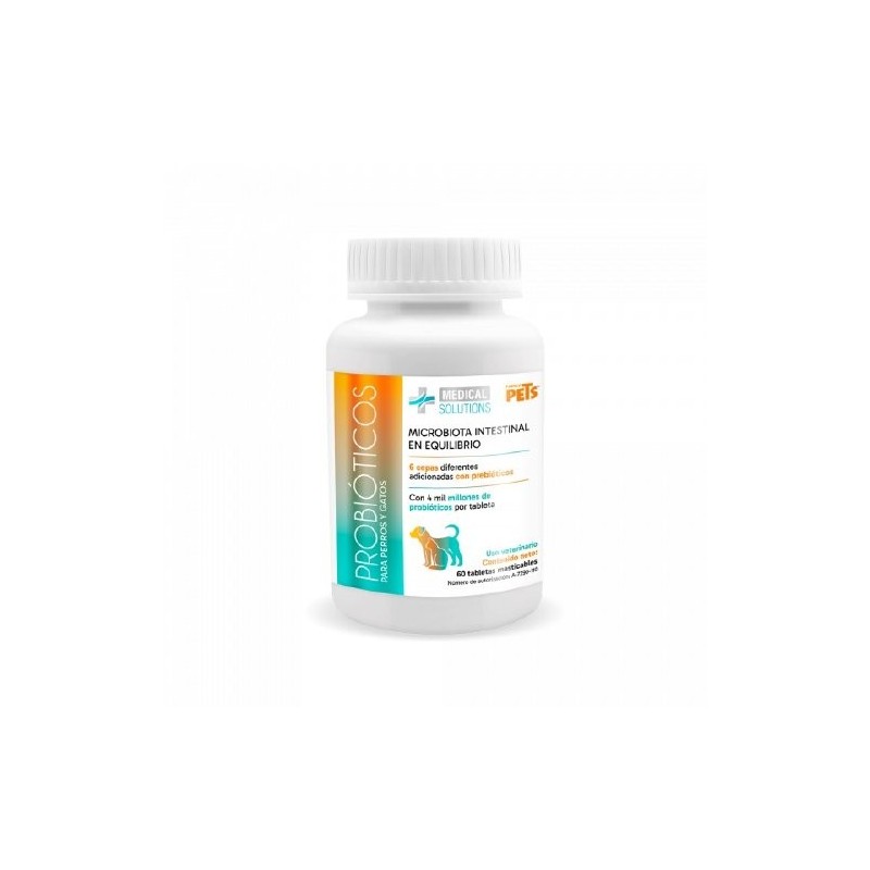 MS-PROBIOTICOS TABS MASTICABLES P/PERROS Y GATOS 60 TABS