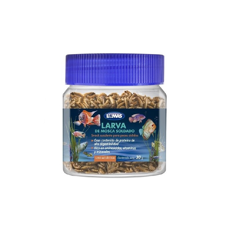 LOMAS LARVA DE MOSCA SOLDADO 30GRS