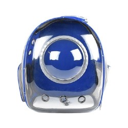 MOCHILA BURBUJA P/MASCOTAS AZUL