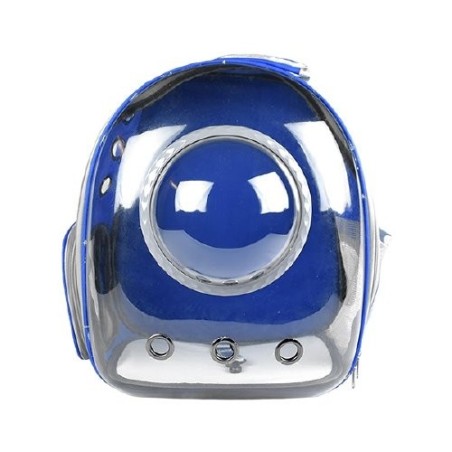 MOCHILA BURBUJA P/MASCOTAS AZUL