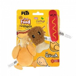 JUGUETE P/GATO COMIDA RAPIDA PACK 3