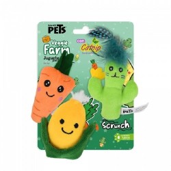 JUGUETA P/GATO VEGETALES PACK 3