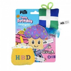 JUGUETE P/GATO CUMPLEAÑOS PACK 3