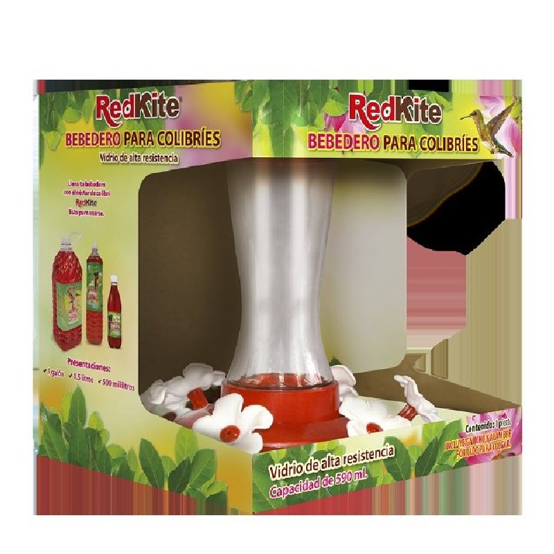 ALIMENTADOR COLIBRIS VIDRIO 590 ML.