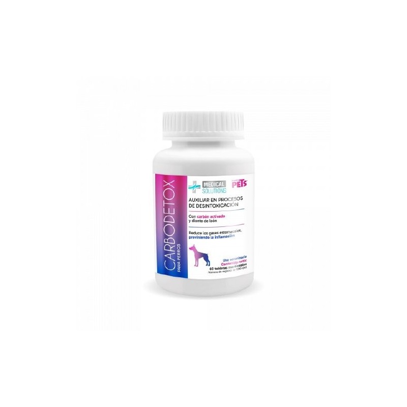 MS-CARBODETOX TABS. MASTICABLES P/PERROS 60 TABS.