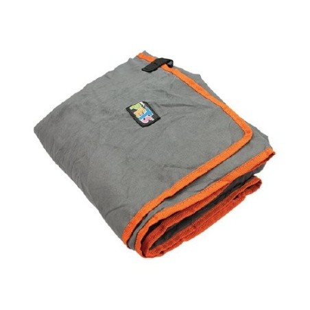 CUBRE ASIENTO DE TELA GRIS