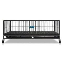 PUPPY CRIB METALICO SUNNY 37" C/RUEDAS 94X63.5X44CMS (APILABLE SP-2800)