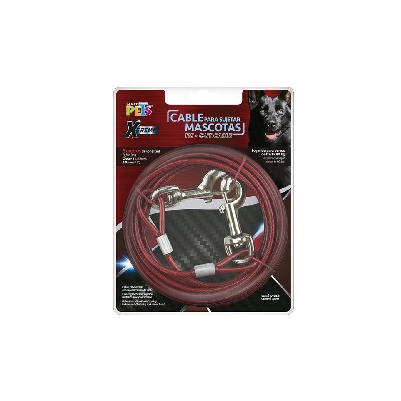CABLE P/SUJETAR MASCOTAS 5 M