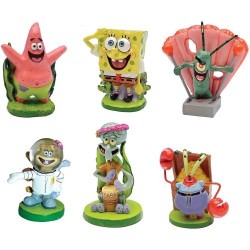 BOB ESPONJA MINI RESINA 6 PIEZAS 5 CM.