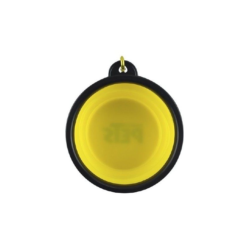 PLATO PLEGABLE GDE P/VIAJE AMARILLO