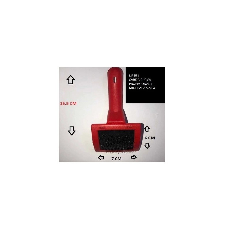 CARDA CURVA PROFESIONAL MINI P/GATO URUS