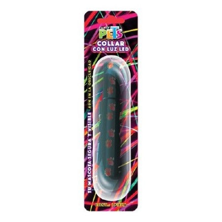 COLLAR LED HUELLAS MED