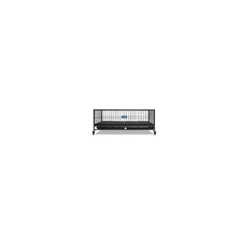 PUPPY CRIB METALICO SUNNY 37 C/RUEDAS 108X71X44CMS (APILABLE SP-2801)