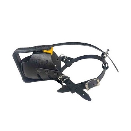 BOZAL DE PIEL CHOQUE K9 M