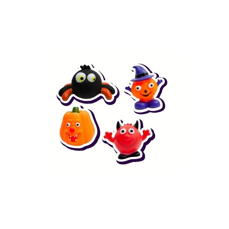 TINNY CHUMS SET 4PZ. VINIL C/SONIDO HALLOWEEN 2