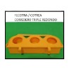 COMEDERO TRIPLE REDONDO OPACO