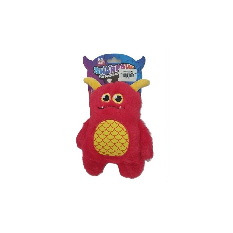 FLUFFY CHUMS PELUCHE MONSTER RED