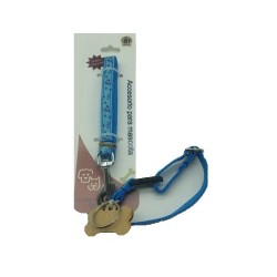 JUEGO CORREA Y COLLAR MINI DECORADO CON PLAQUITA