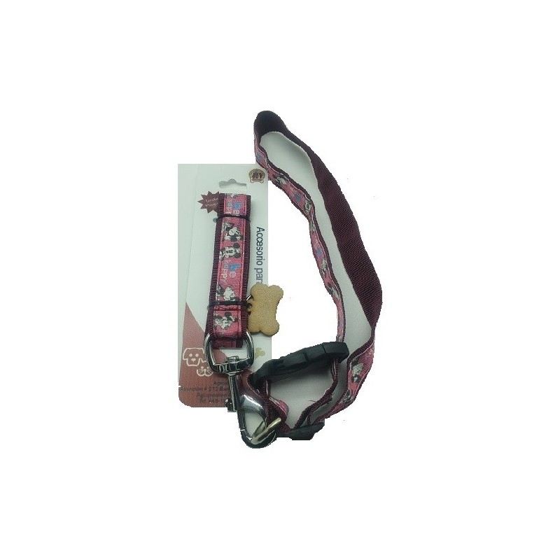 JUEGO CORREA Y COLLAR GRANDE DECORADO CON PLAQUITA
