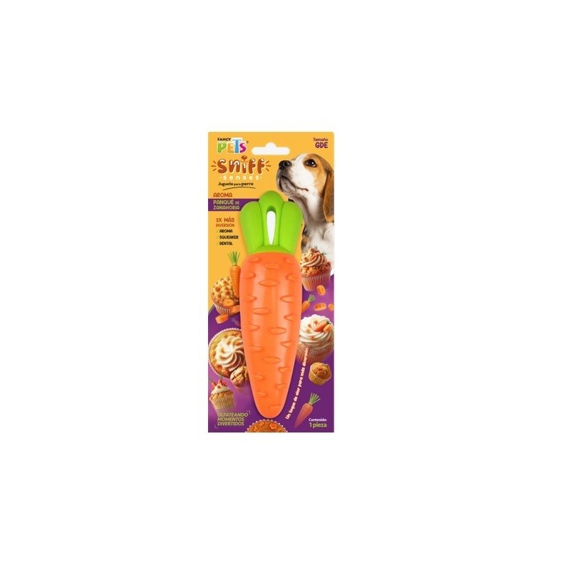 JUGUETE ZANAHORIA C/AROMA SNIFF GRANDE